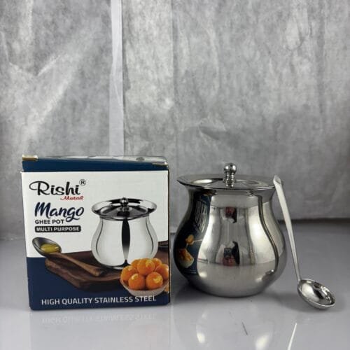 Rishi Metal Mango Ghee Pot