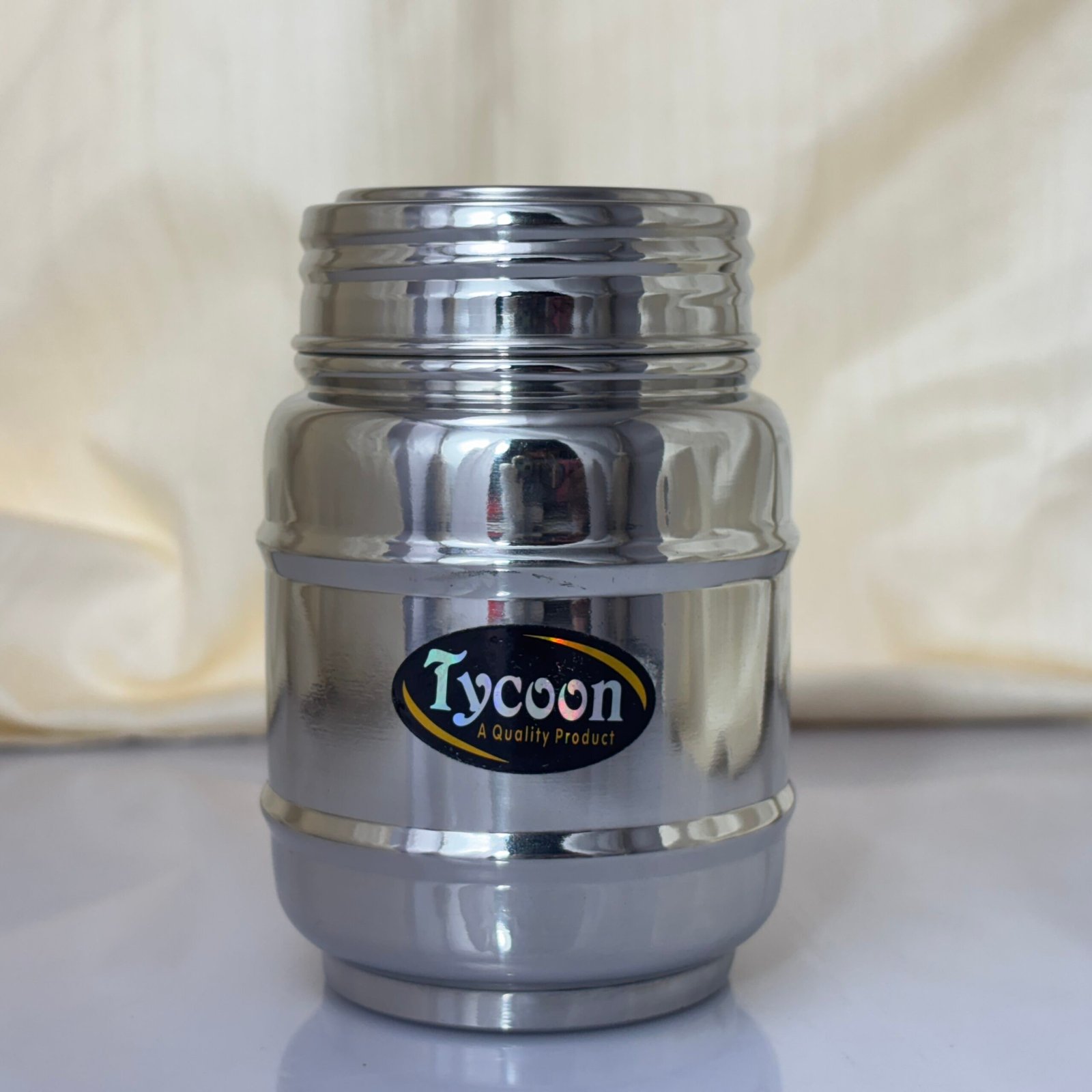 Tycoon Jar canister set of 2 in iconic design.